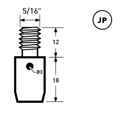 9mm Flat Head Jeans Rivet | EK-JF9*75