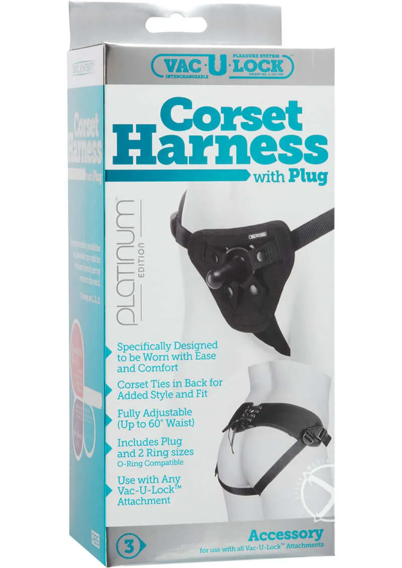 Achieve Ultimate Comfort and Style with the Vac-U-Lock Platinum Corset Harness!