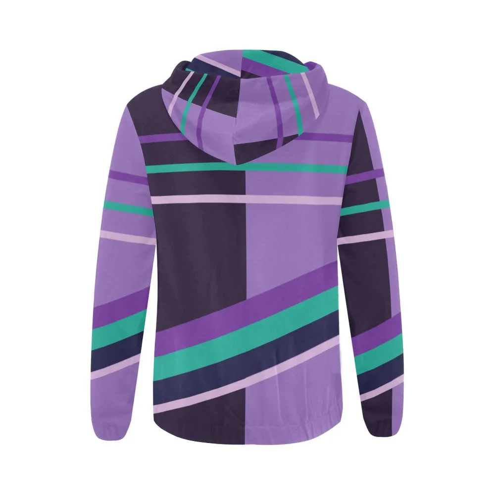 AMMA JO Sport PURPLE STRIPE Hoodie