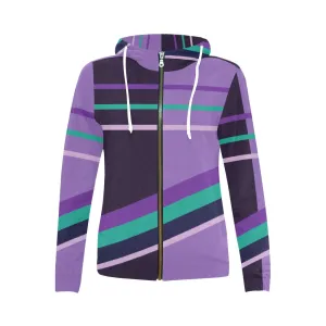 AMMA JO Sport PURPLE STRIPE Hoodie