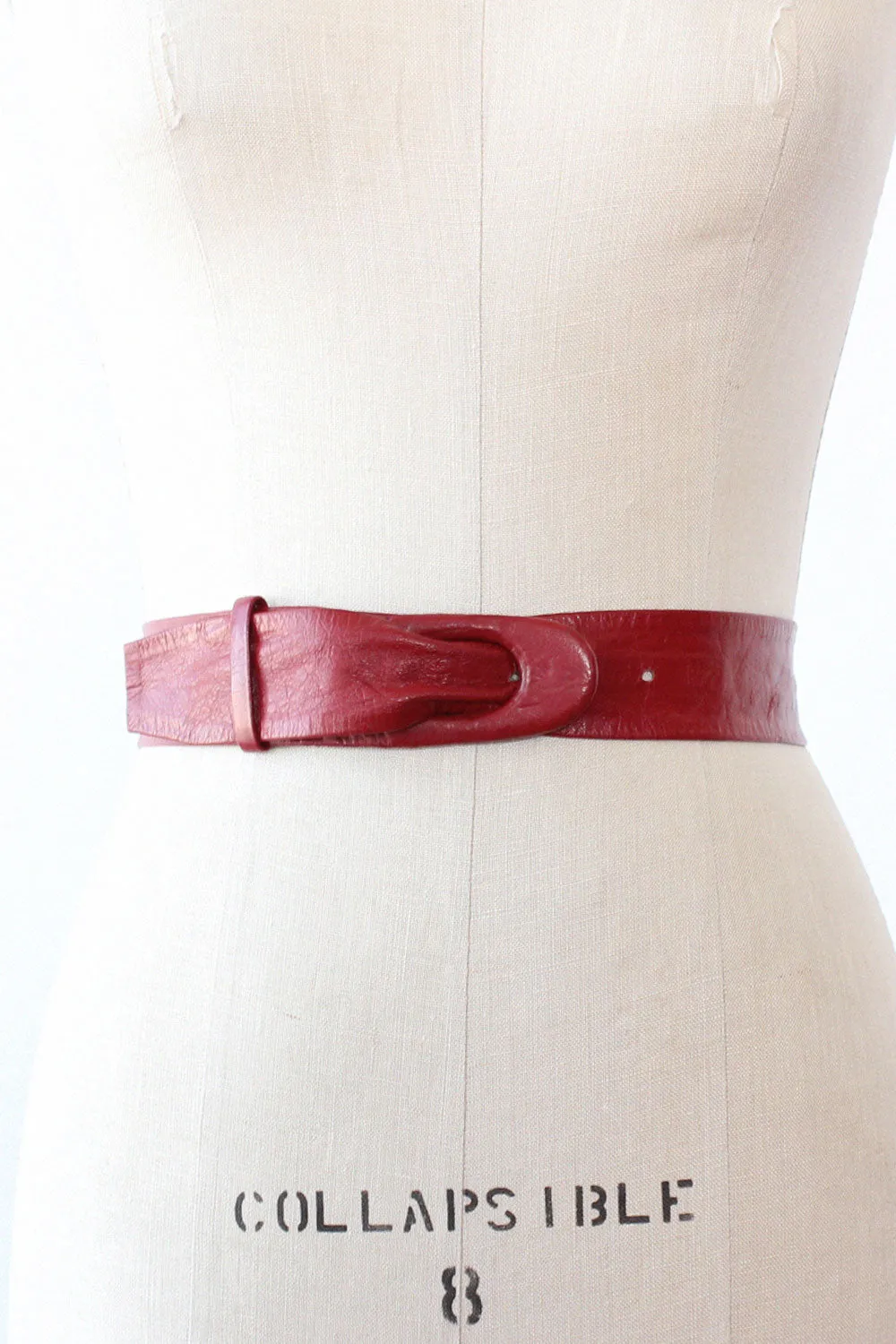 Anne Klein Burgundy Waist Belt