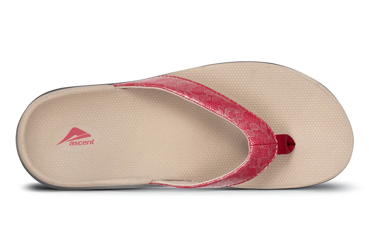 Ascent Groove Red/tan Womens