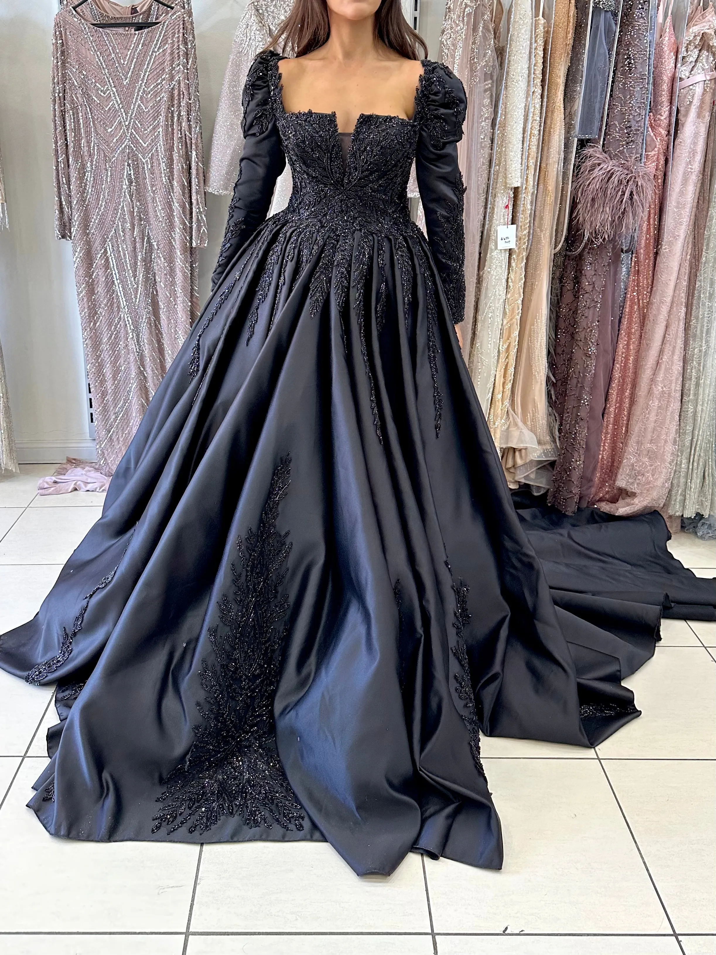 BLACK BALLGOWN