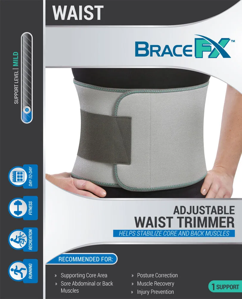 BraceFX Adjustable Waist Trimmer | For Back Support & Maintaining Posture