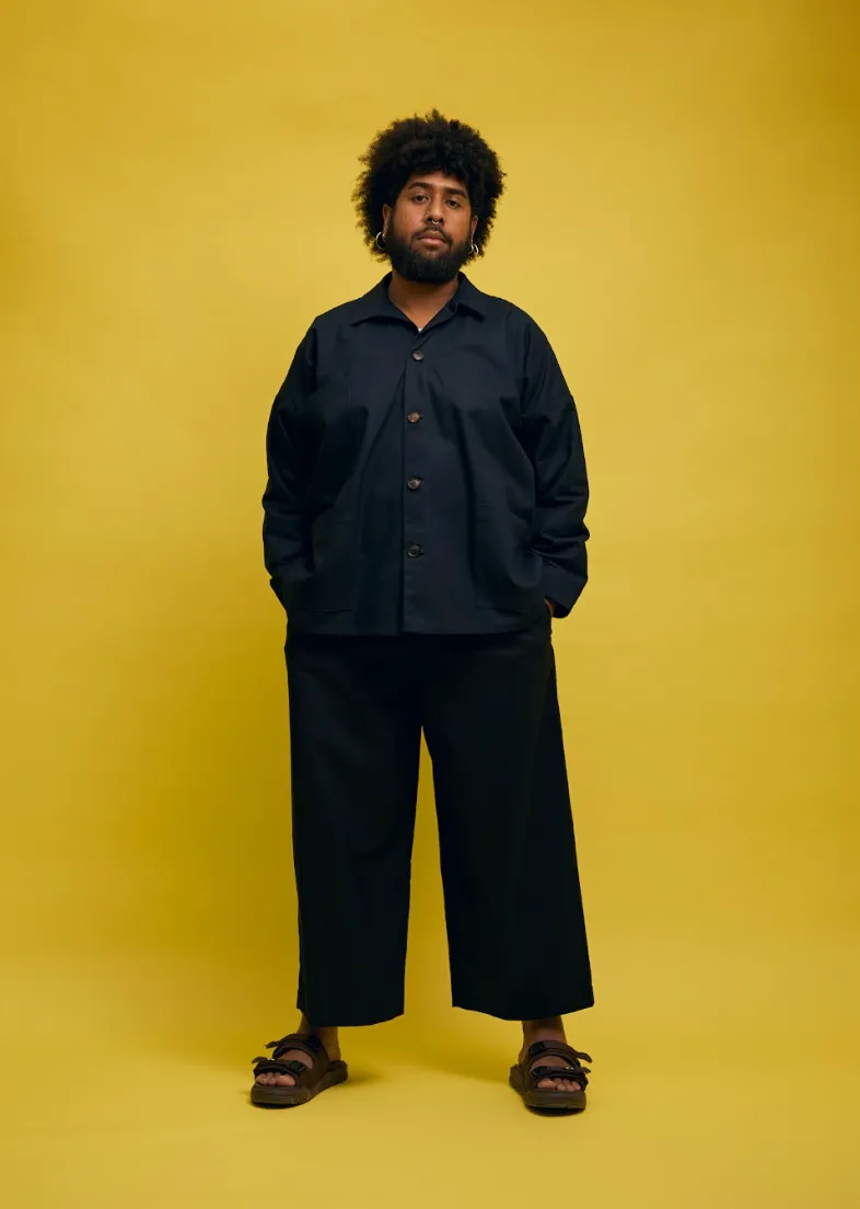 Buffet Pants in Black Twill by Papa Clothing