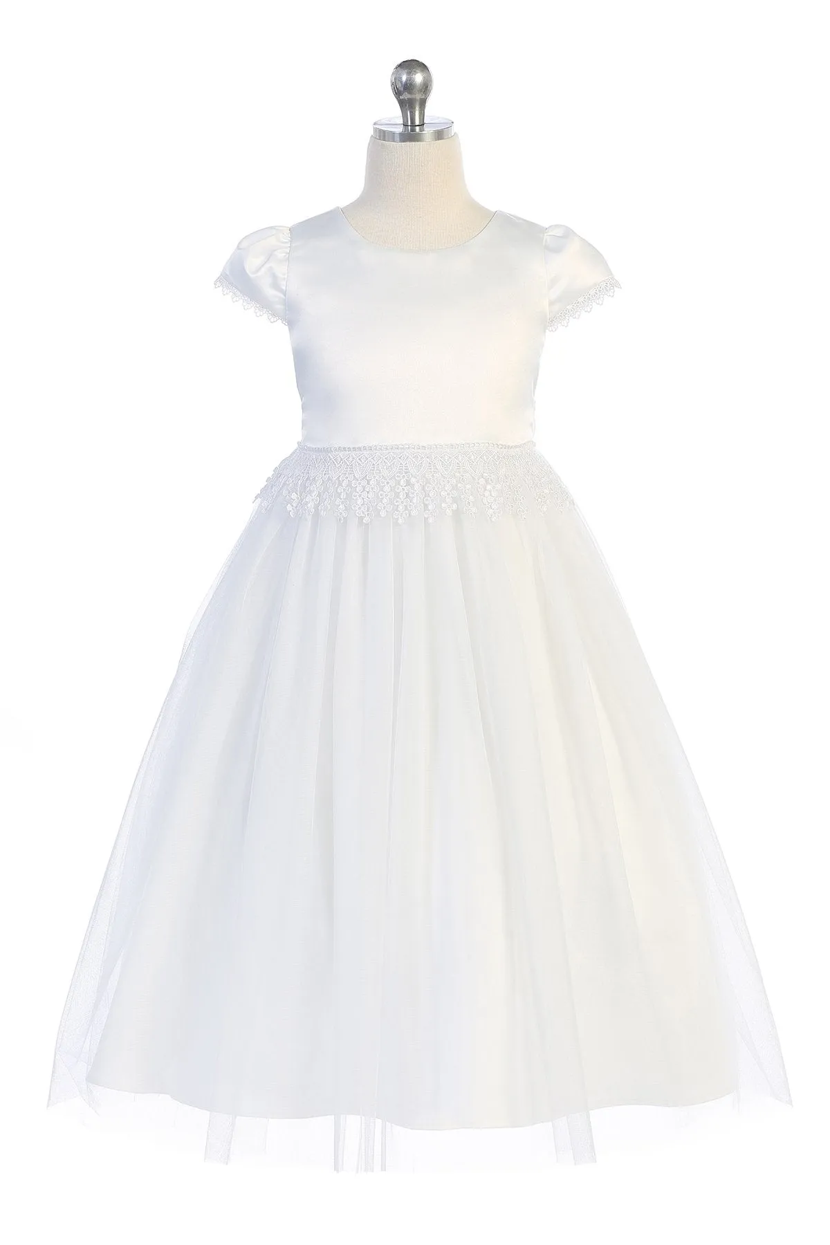 Chandelier Trim Communion Girls Dress