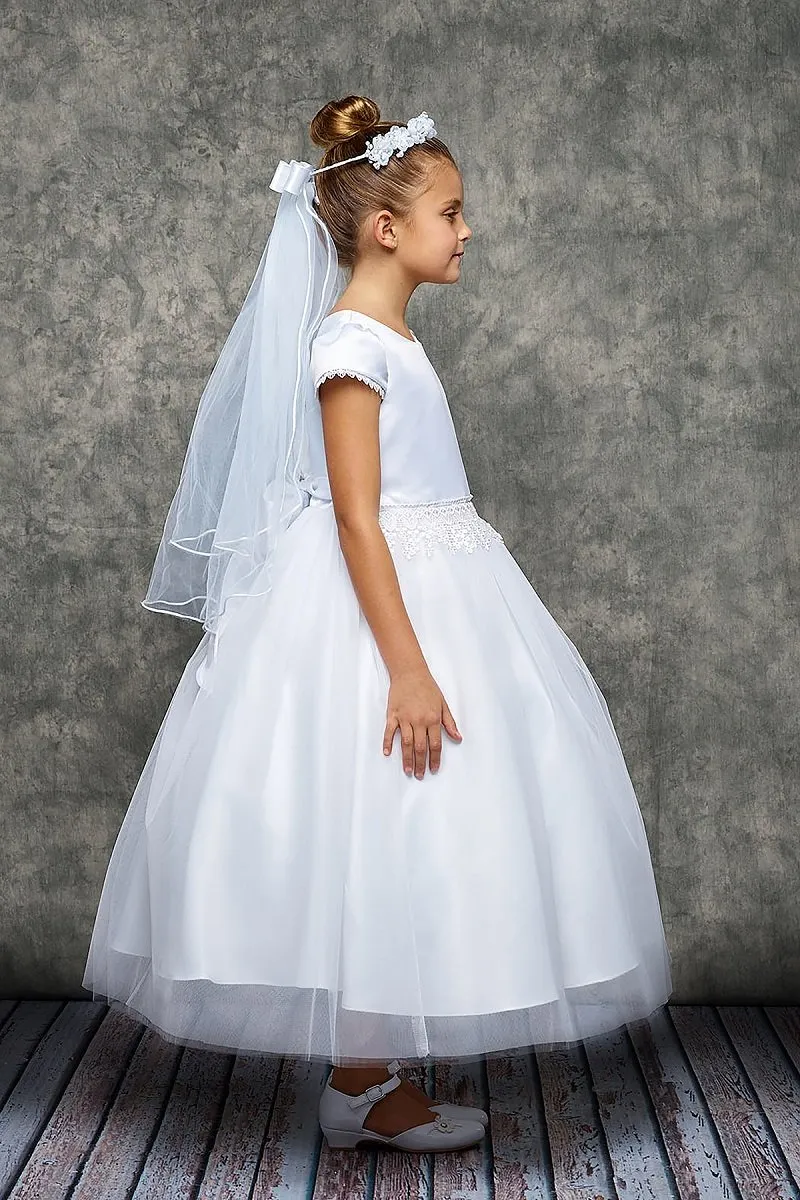 Chandelier Trim Communion Girls Dress