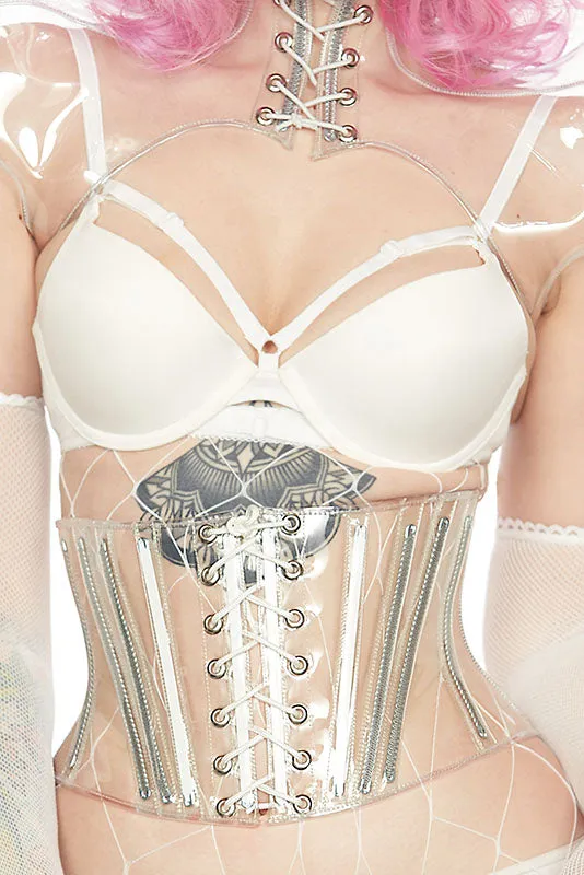 Clear PVC Waspie Underbust Corset