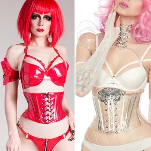 Clear PVC Waspie Underbust Corset