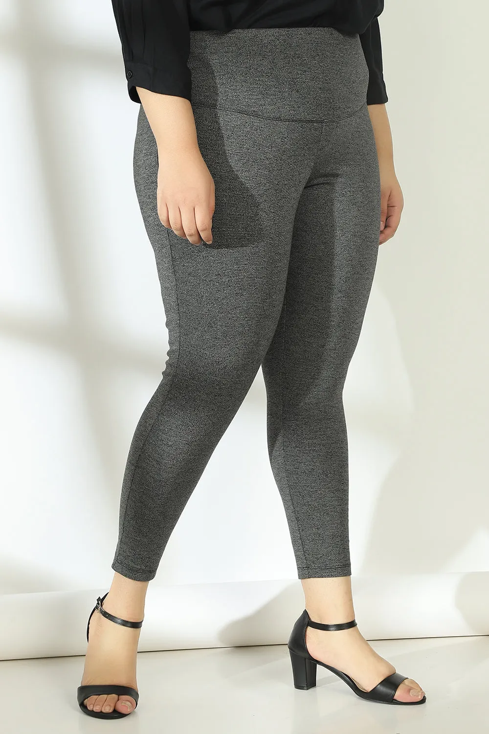 Dark Grey Tummy Shaper  Jegging