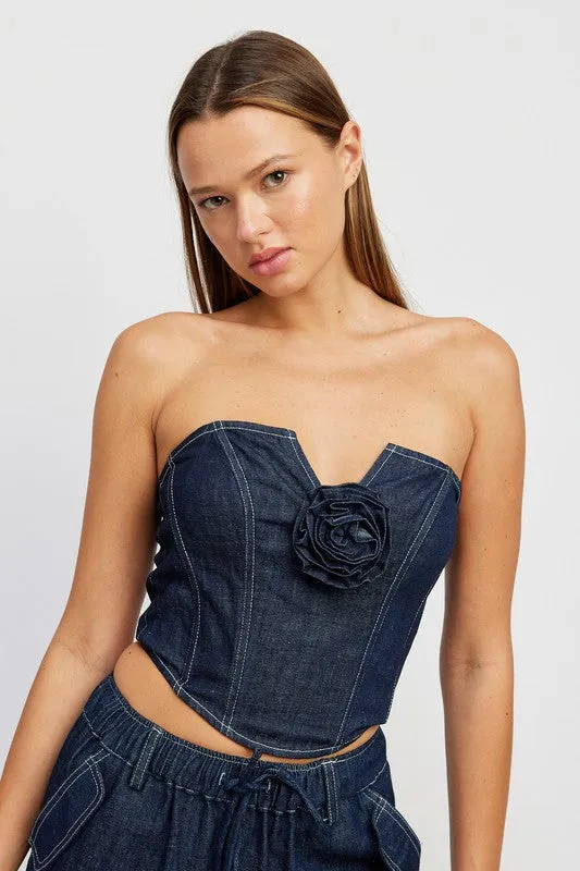 Denim Corset