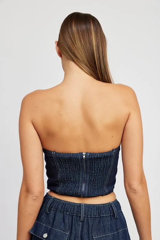 Denim Corset