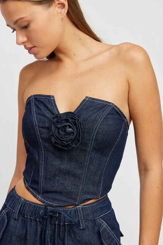 Denim Corset