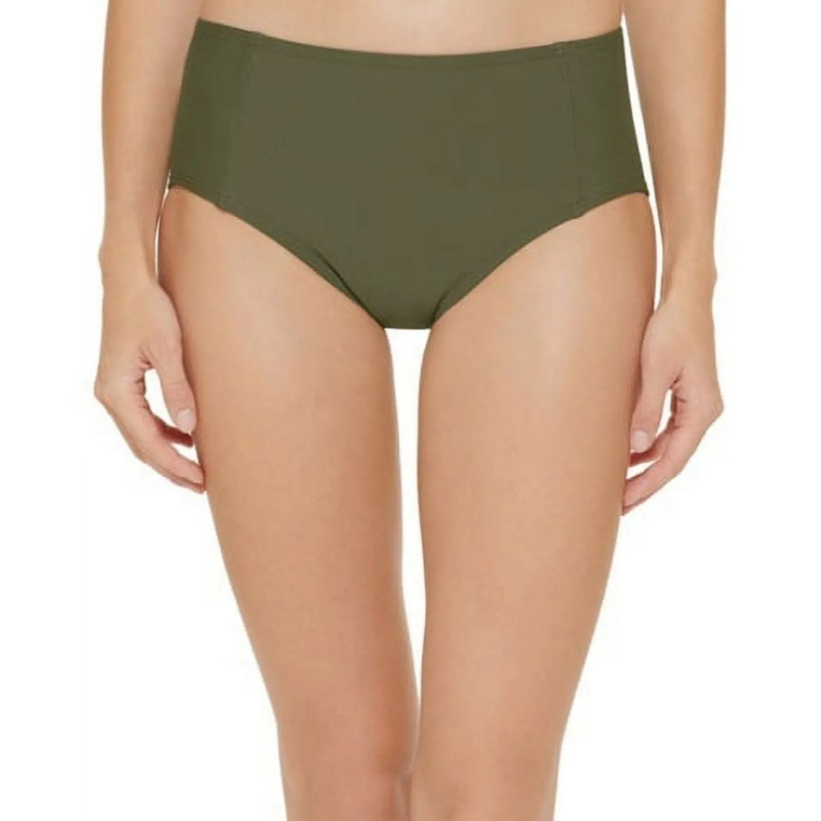 DKNY Textured High Waist Bikini Swim Bottom XL