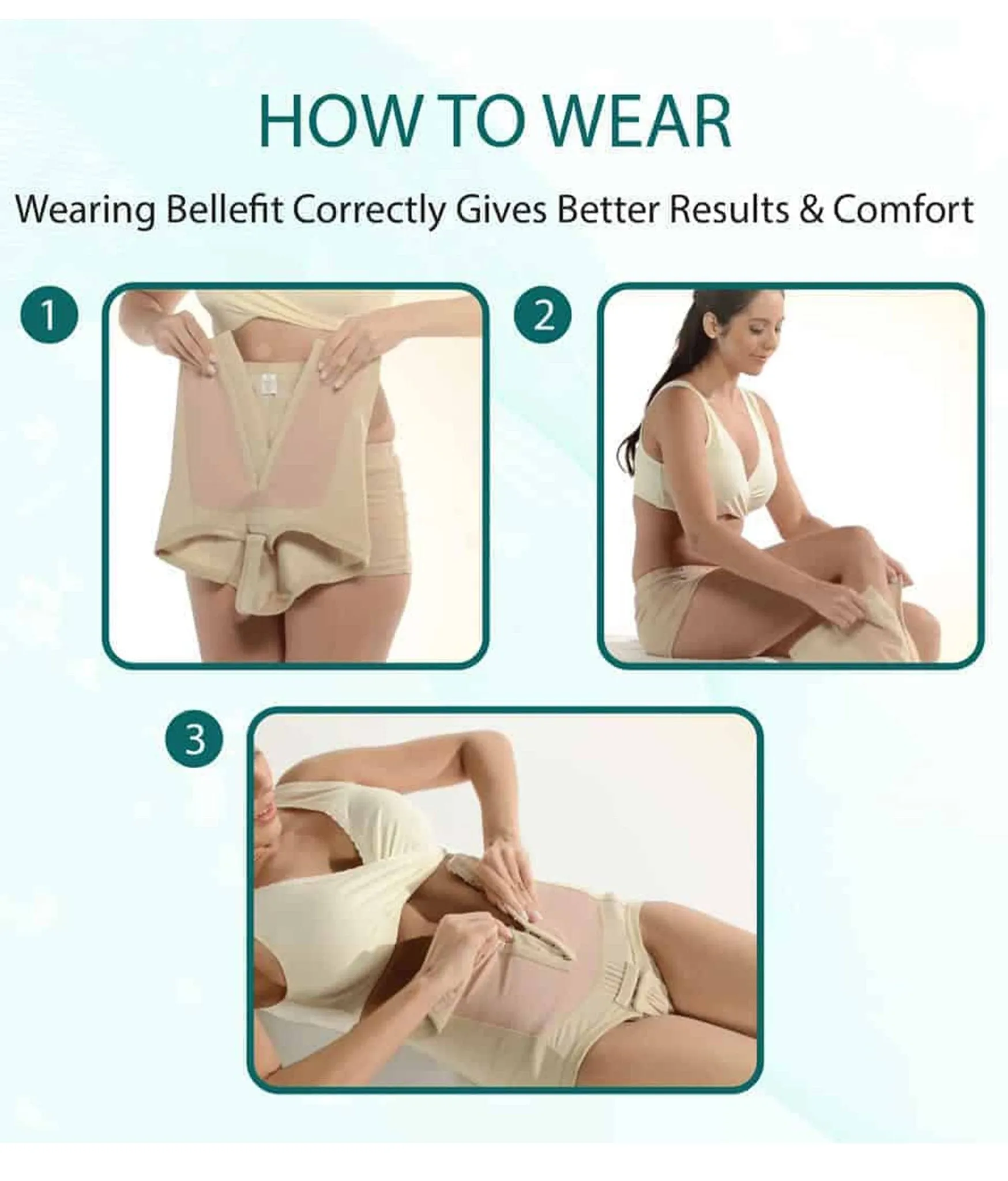 Dual-Closure Postpartum Girdle for  C-Section or Natural Birth