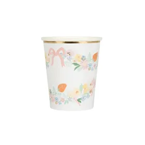 Elegant Floral Cups