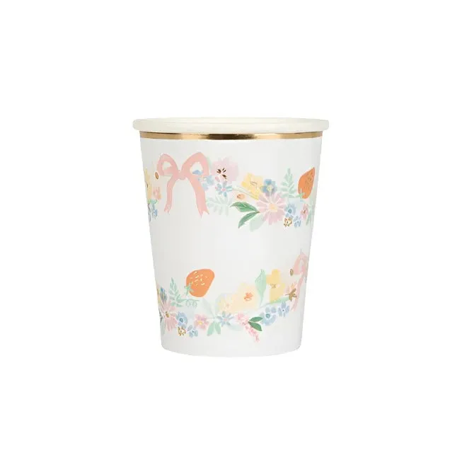 Elegant Floral Cups