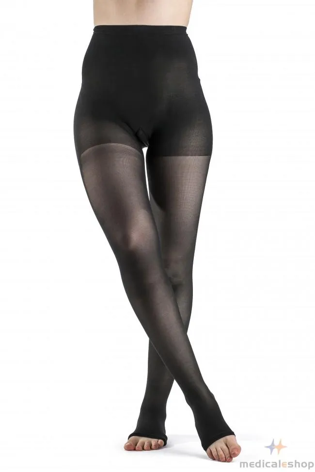 EverSheer Pantyhose, 30-40, Large, Long, Open, Black