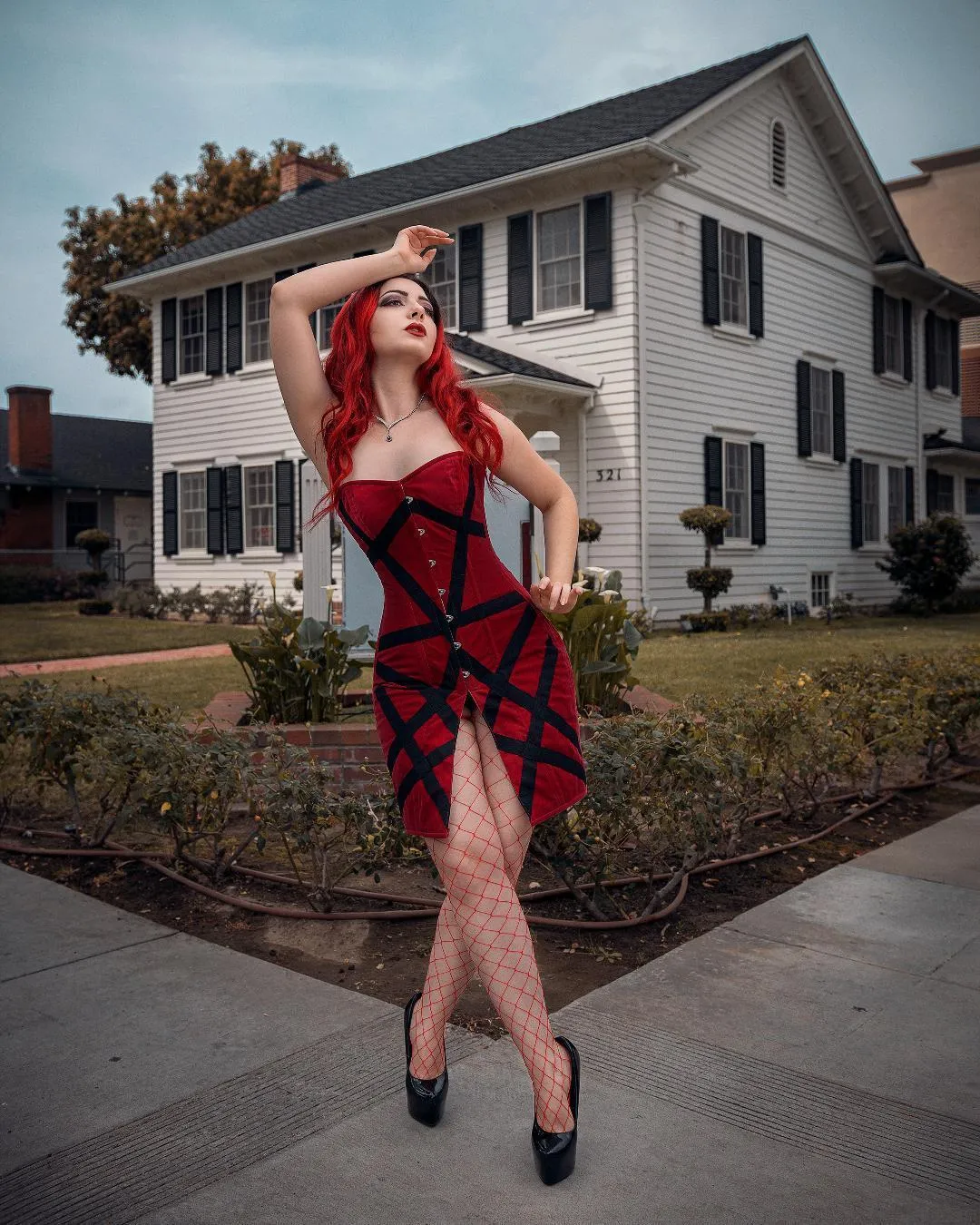 Fake suede corset bodycon dress, maroon and black available. Authentic made to measures corset