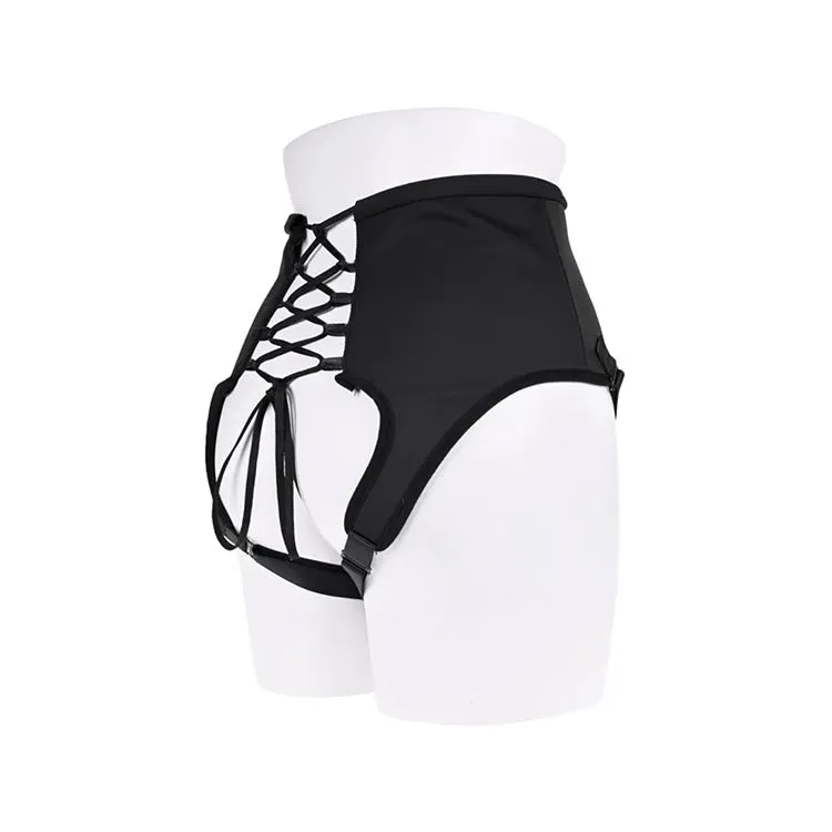 High Waisted Corset Strap-On Harness