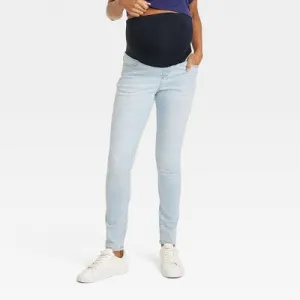 Isabel Maternity by Ingrid & Mid Rise Skinny Leg Ankle Jeans Heavyweight