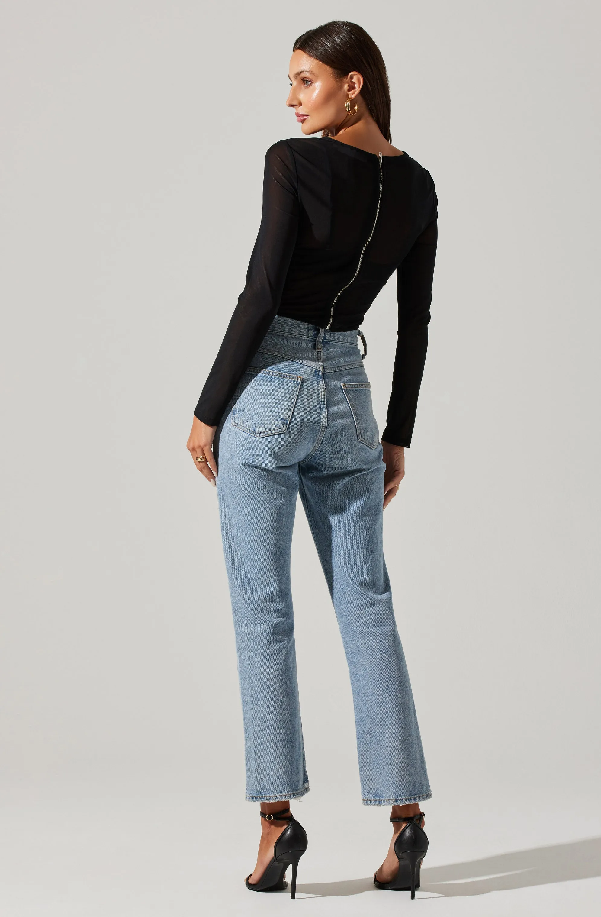 Kezia Corset Long Sleeve Top