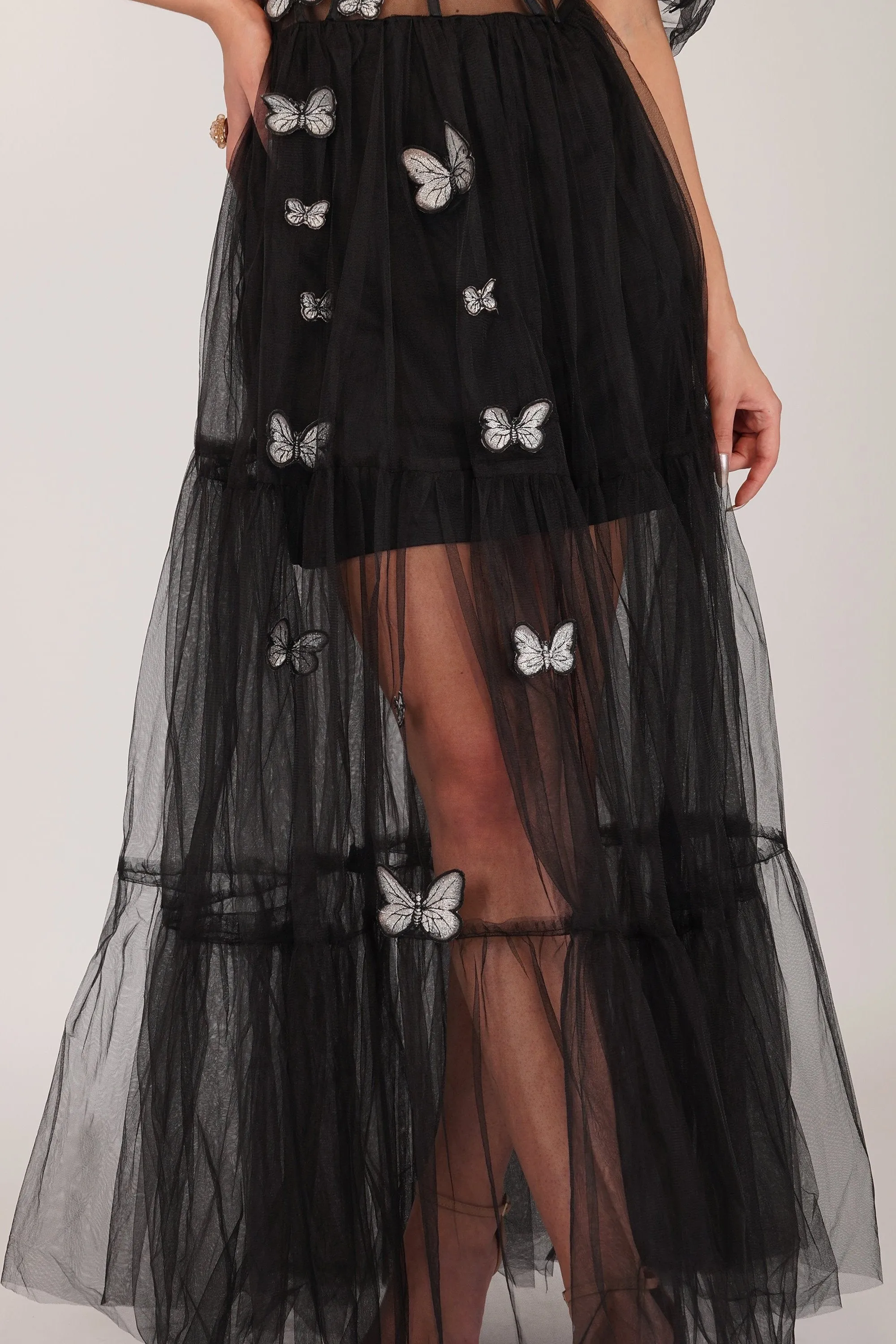 Lottie Butterfly Dress in Black