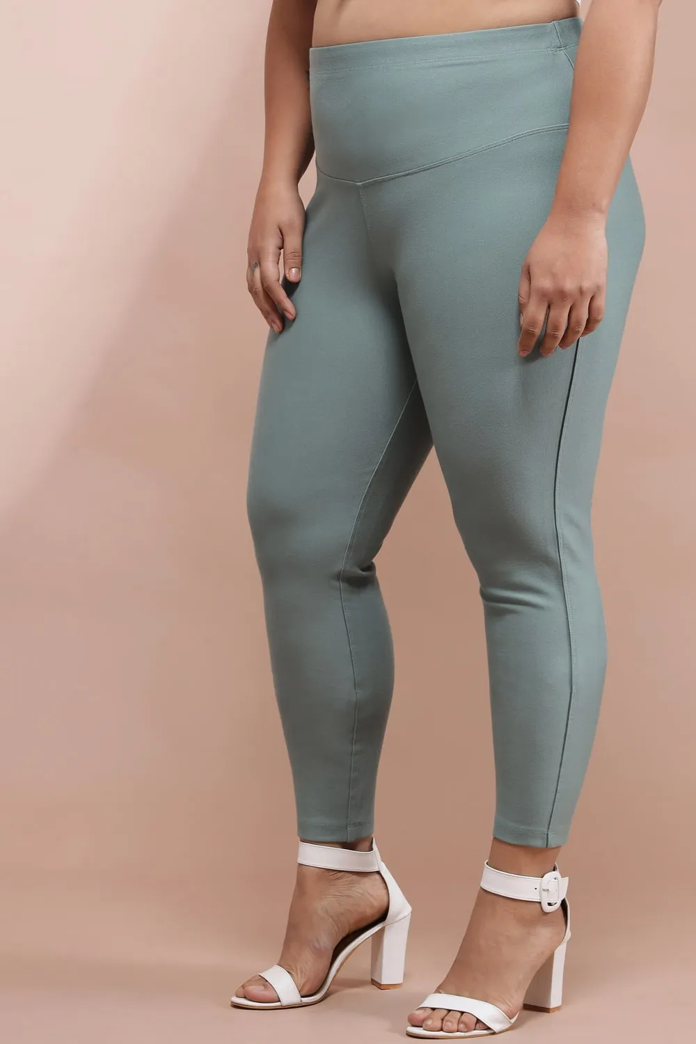 Mint Green Tummy Tucker Jeggings