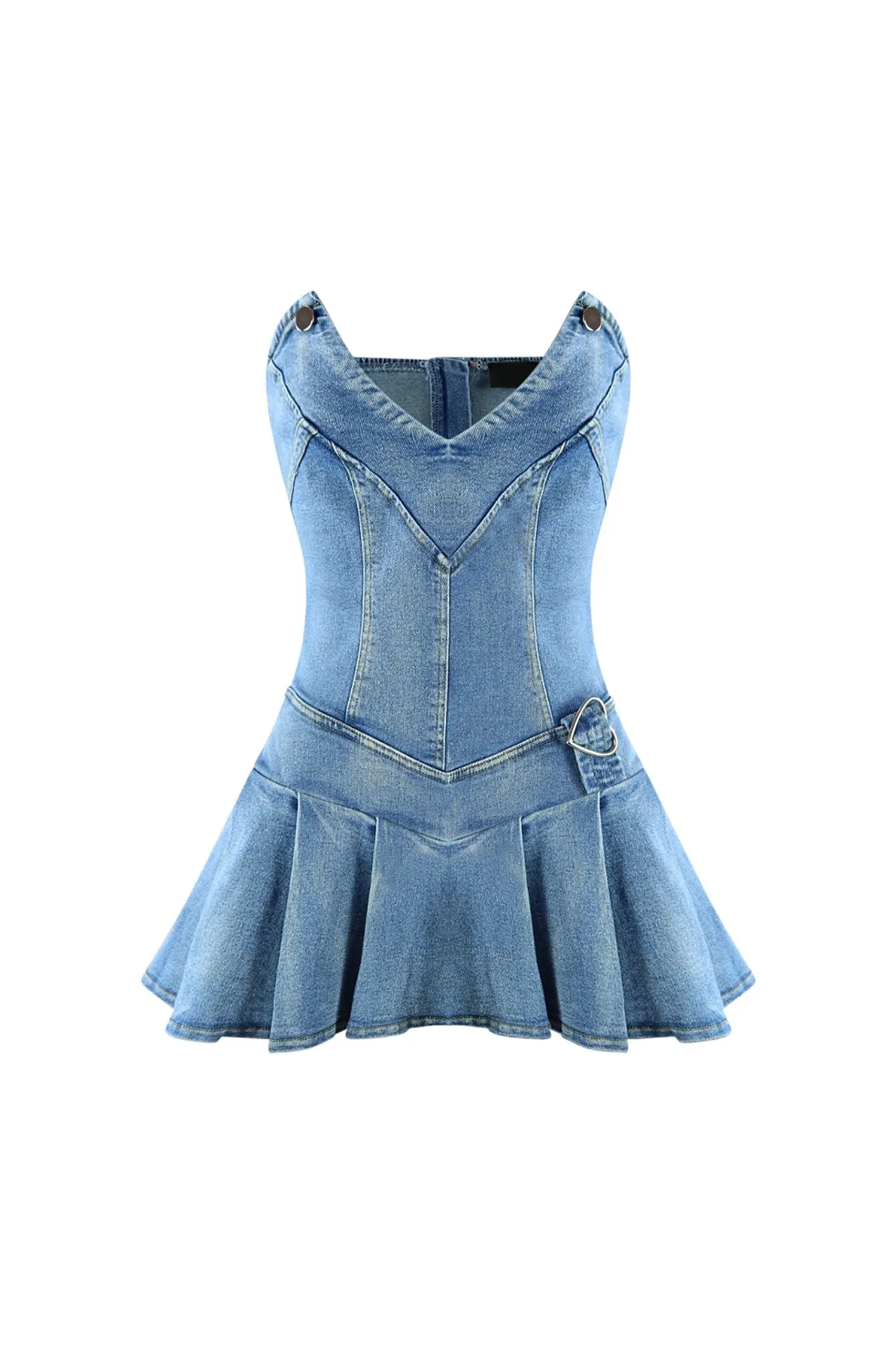 Miss Sweetheart Denim Micro Dress