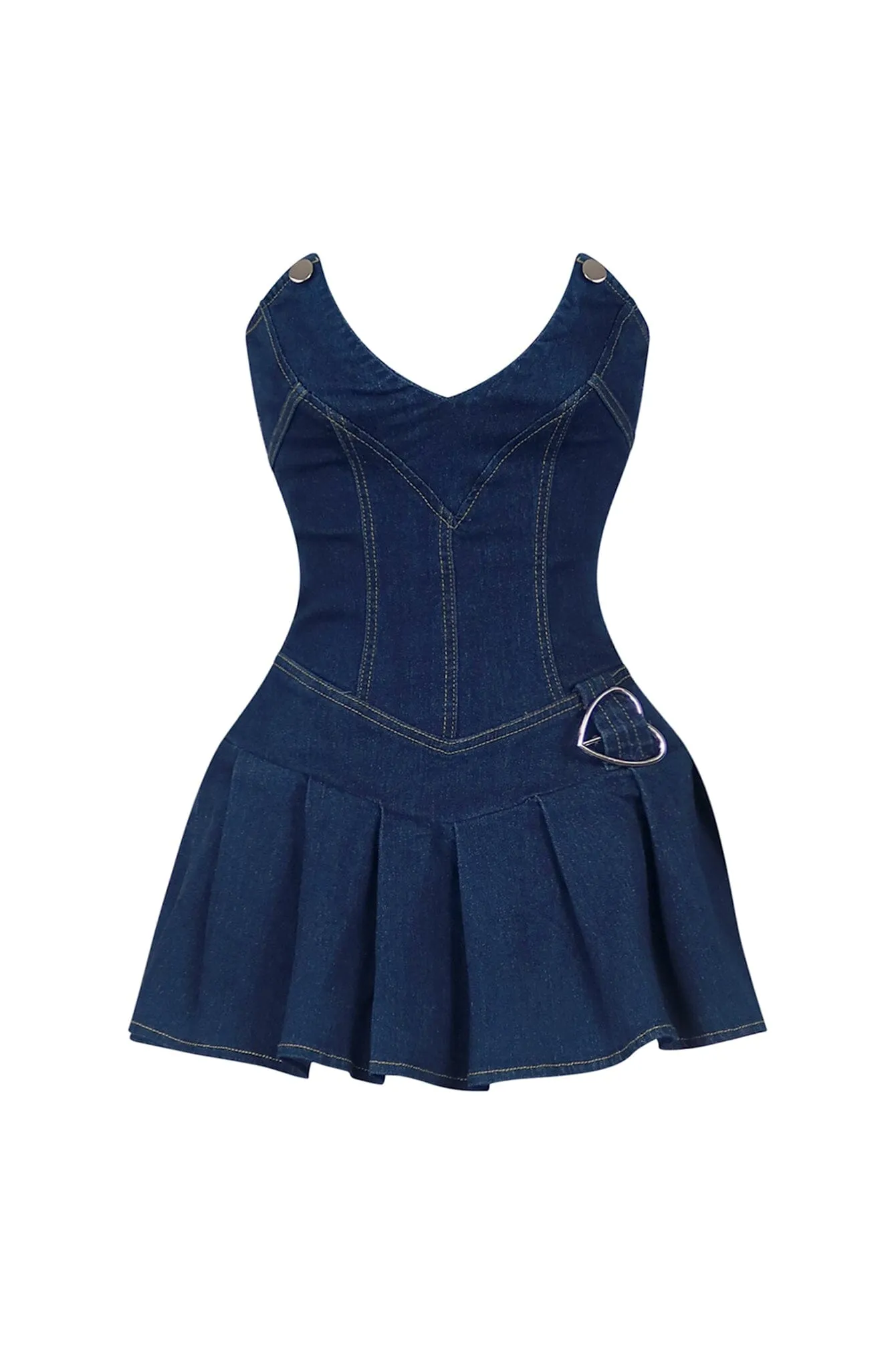 Miss Sweetheart Denim Micro Dress