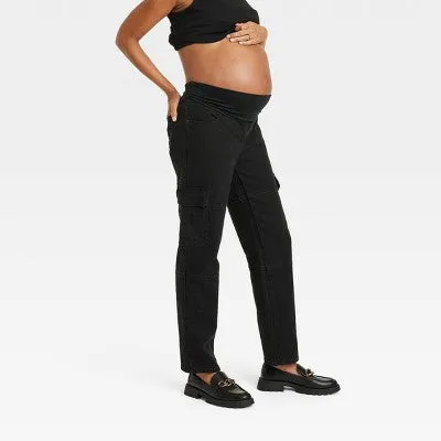 New - Isabel Maternity by Ingrid & High Rise Straight Leg Jeans