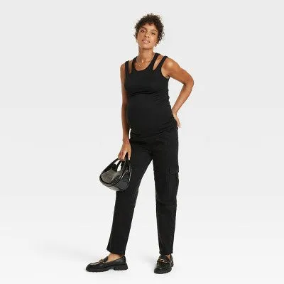 New - Isabel Maternity by Ingrid & High Rise Straight Leg Jeans