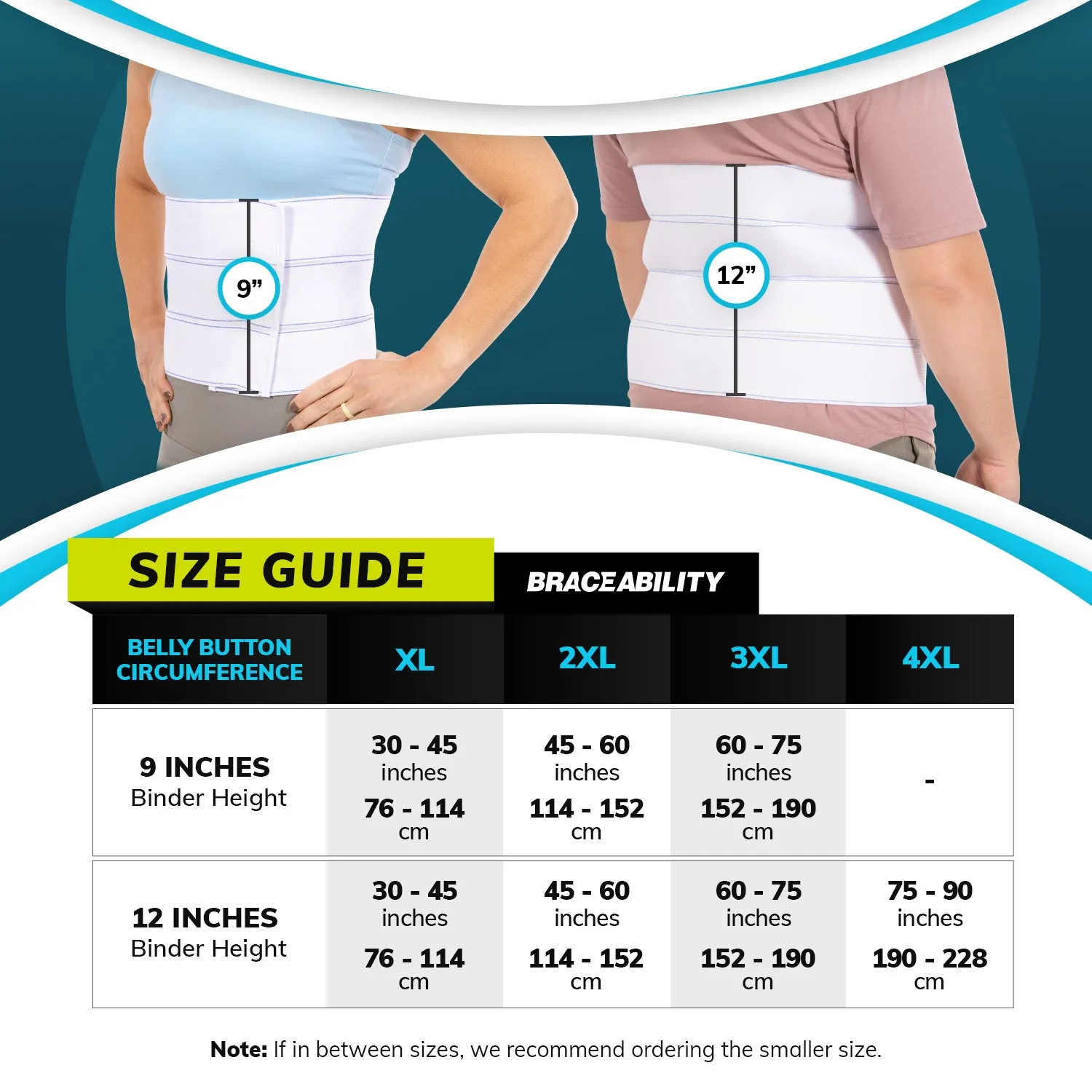 Plus Size Bariatric Abdominal Binder | Belly Band, Stomach Hernia Brace & Back Support Belt (up to 4XL)