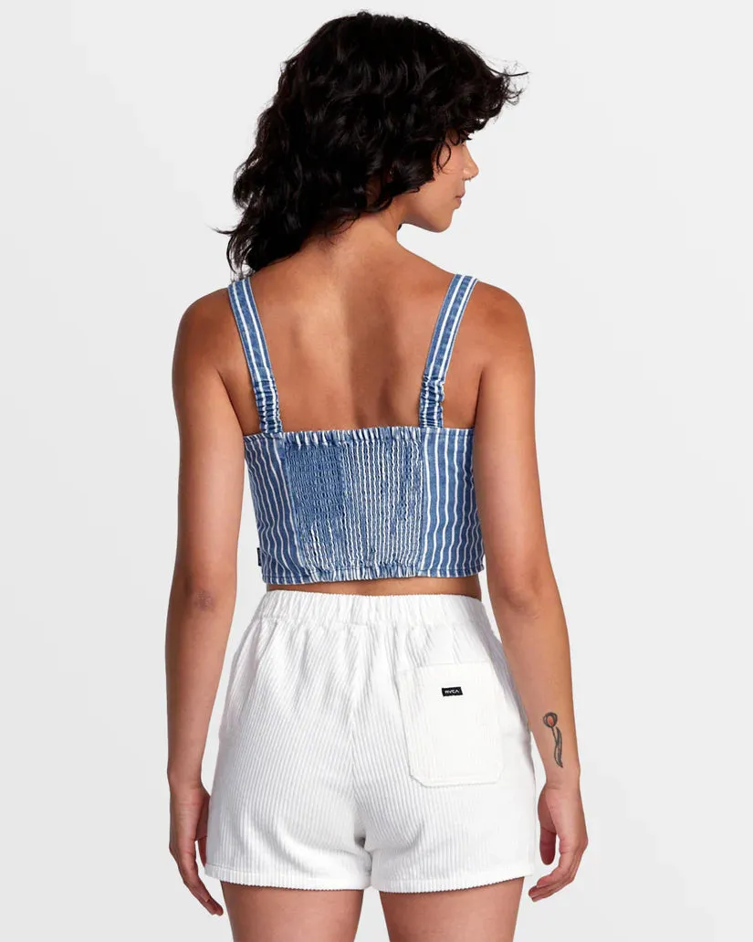 Portia Denim Crop Top