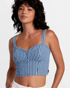 Portia Denim Crop Top