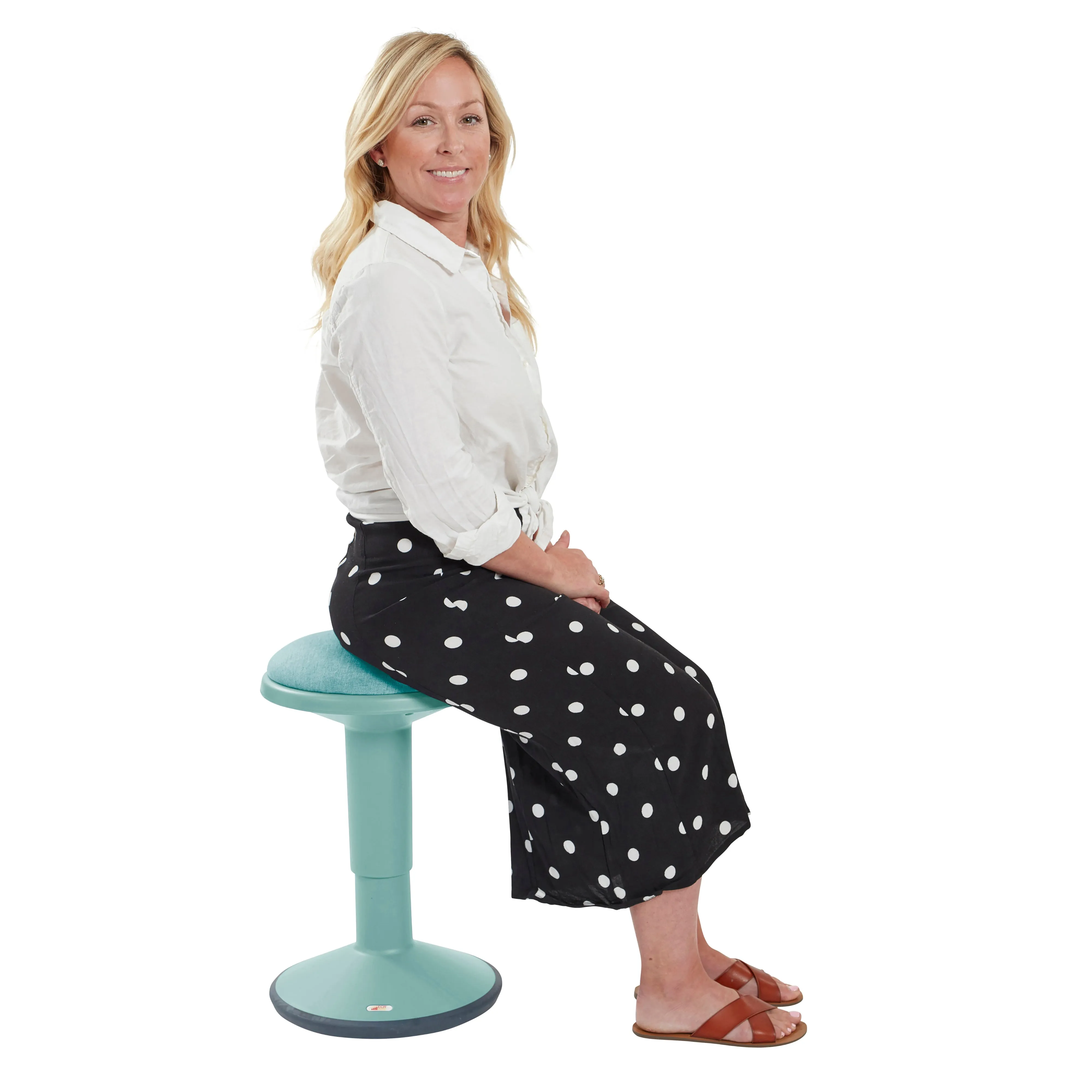 Sitwell Wobble Stool with Cushion, Adjustable Height, Active Seating