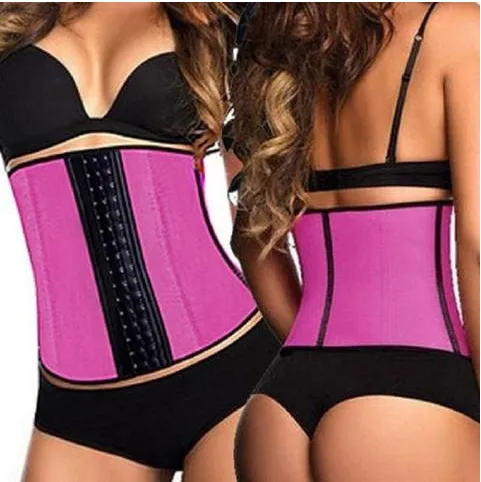 Steel Bone Latex Waist Trainer Shapewear Slimming Belt Waist Cincher Body Shaper Girdle Workout Tummy Control Corset For Women