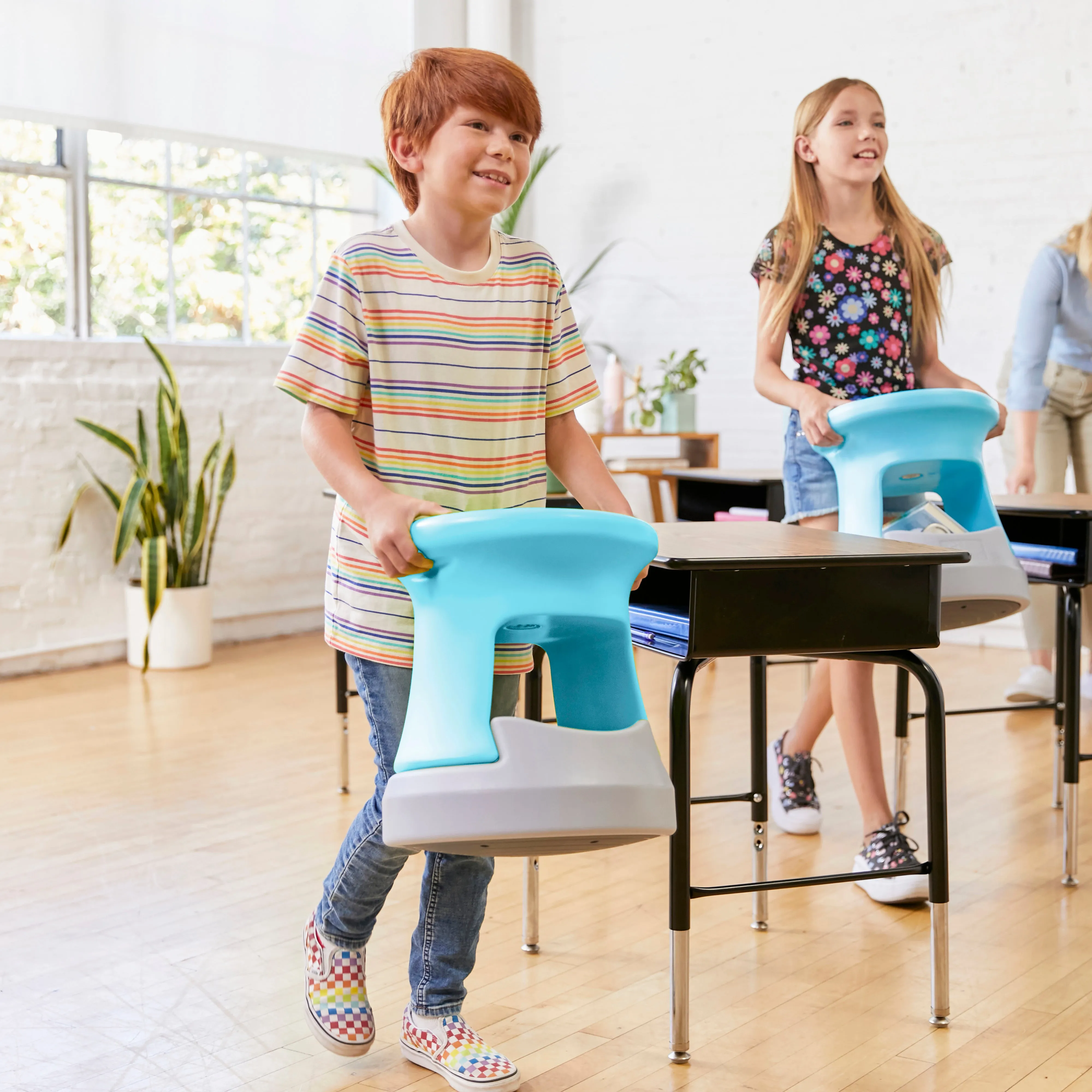 Storage Wobble Stool, Active Learning Chair, Flexible Seating, 15in Seat Height