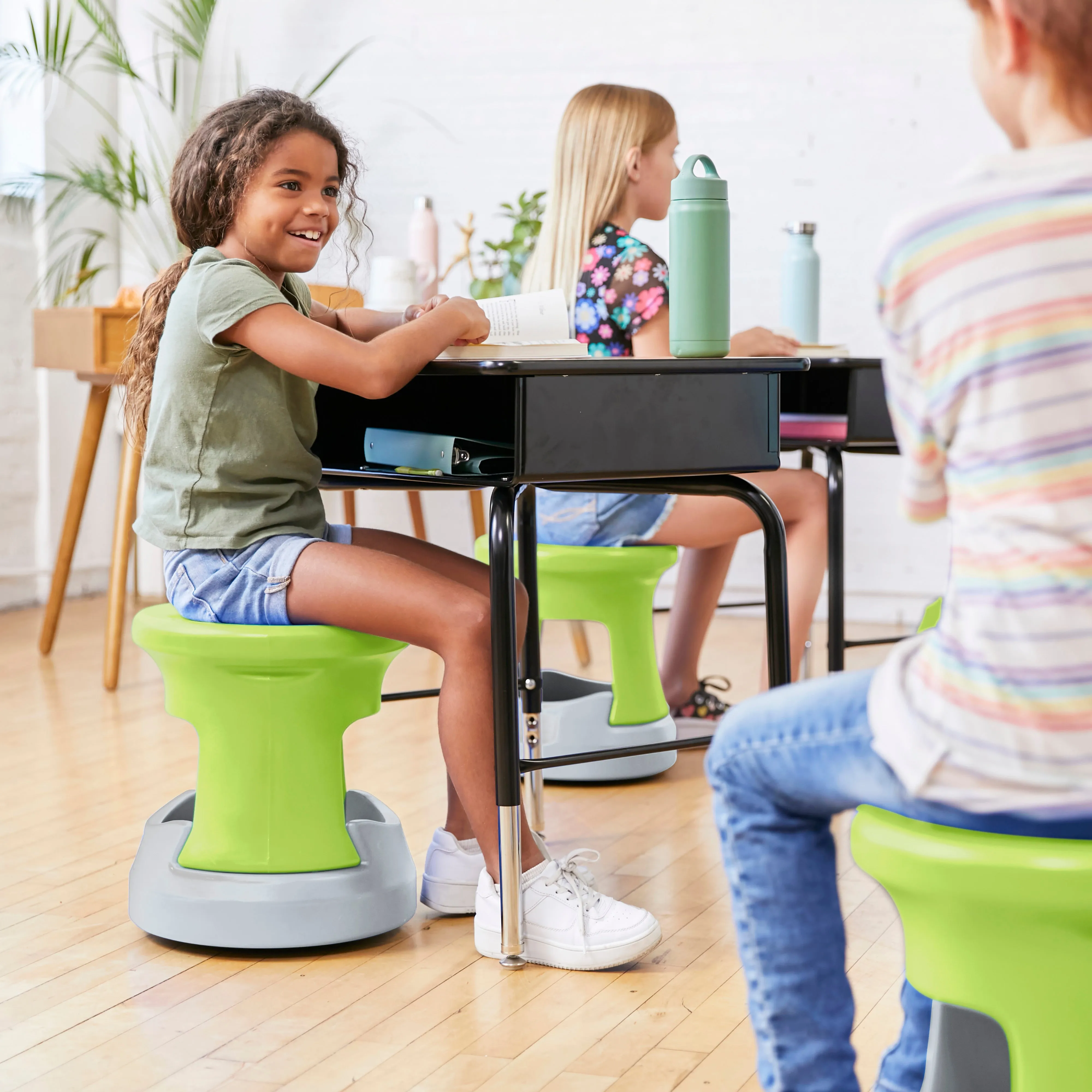 Storage Wobble Stool, Active Learning Chair, Flexible Seating, 15in Seat Height