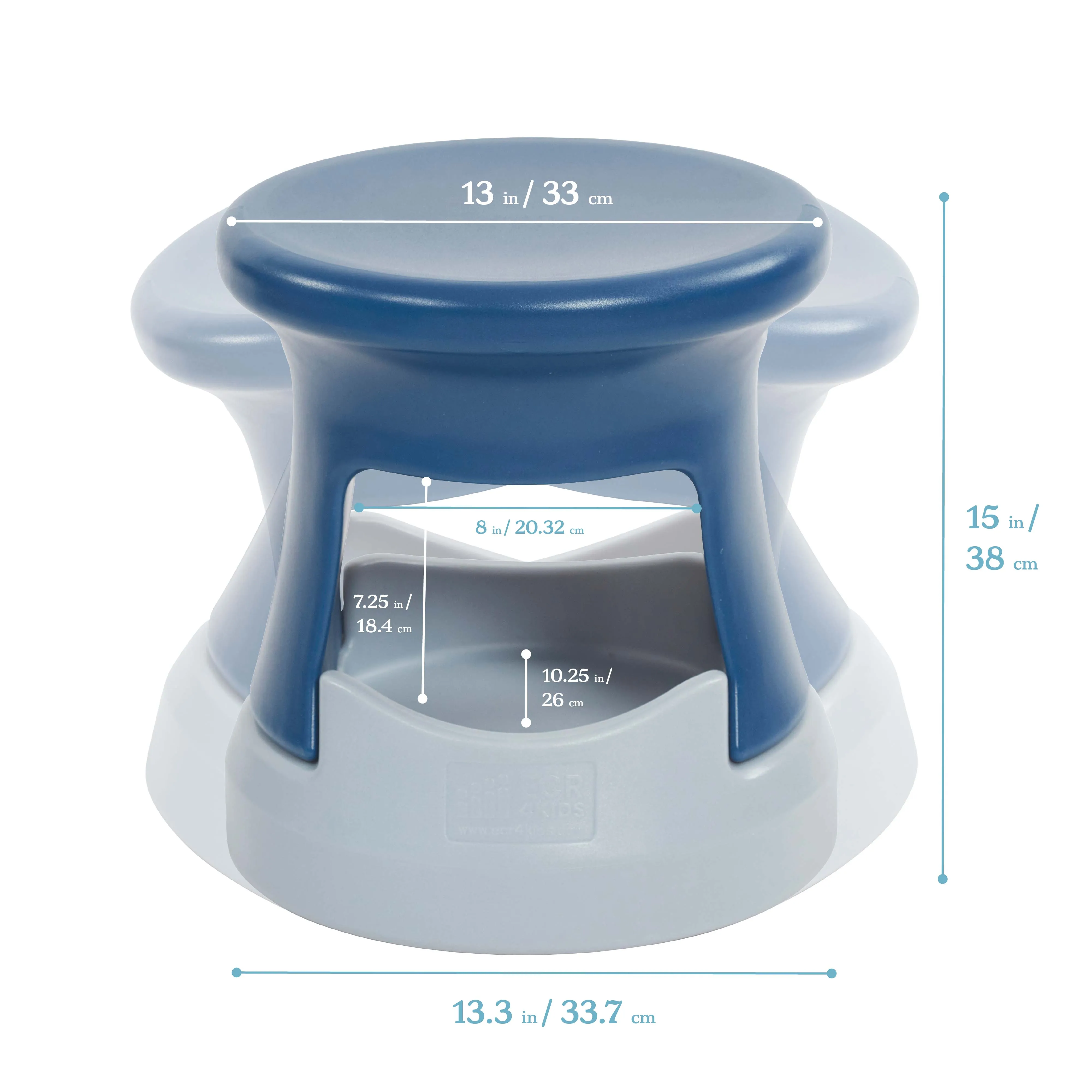 Storage Wobble Stool, Active Learning Chair, Flexible Seating, 15in Seat Height