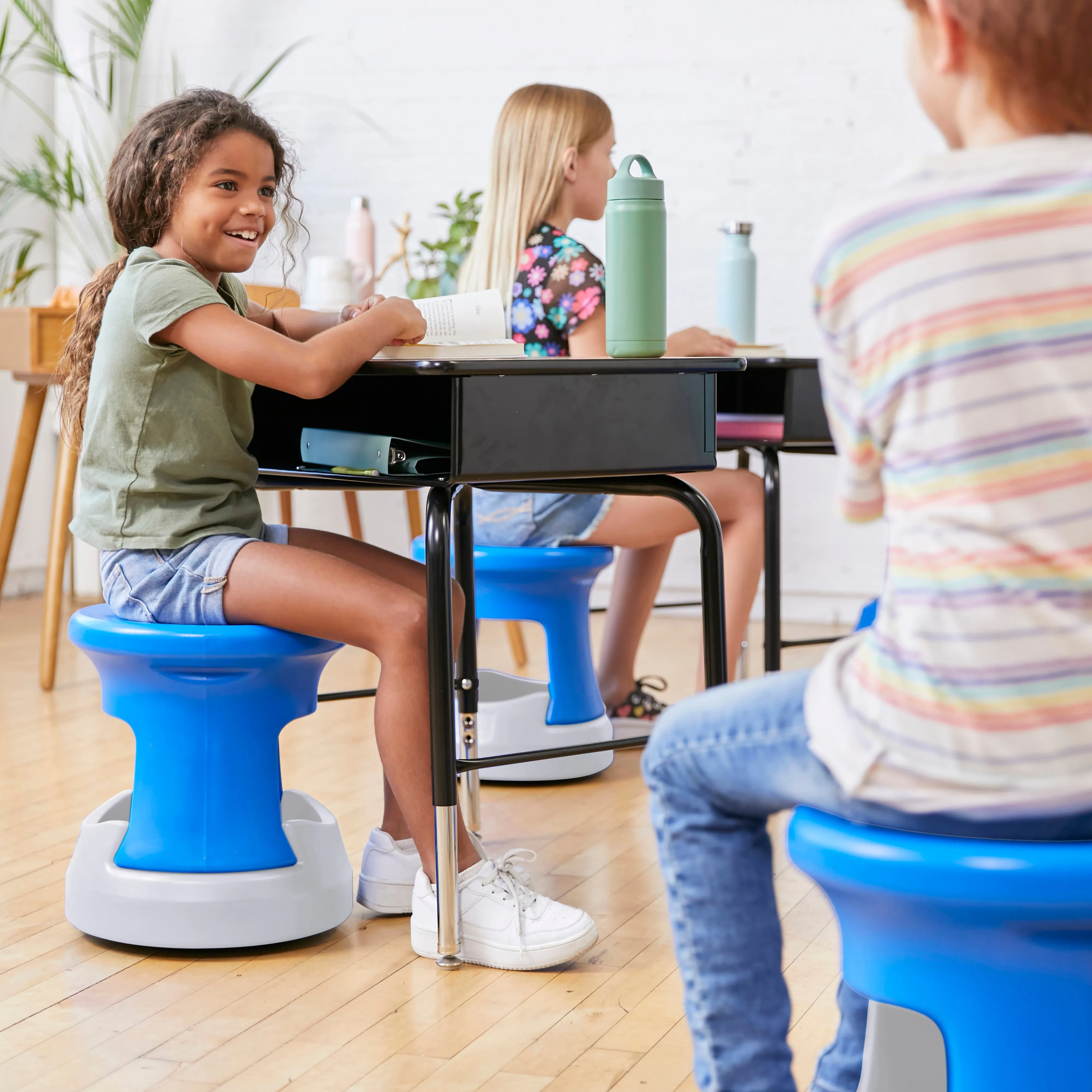 Storage Wobble Stool, Active Learning Chair, Flexible Seating, 15in Seat Height