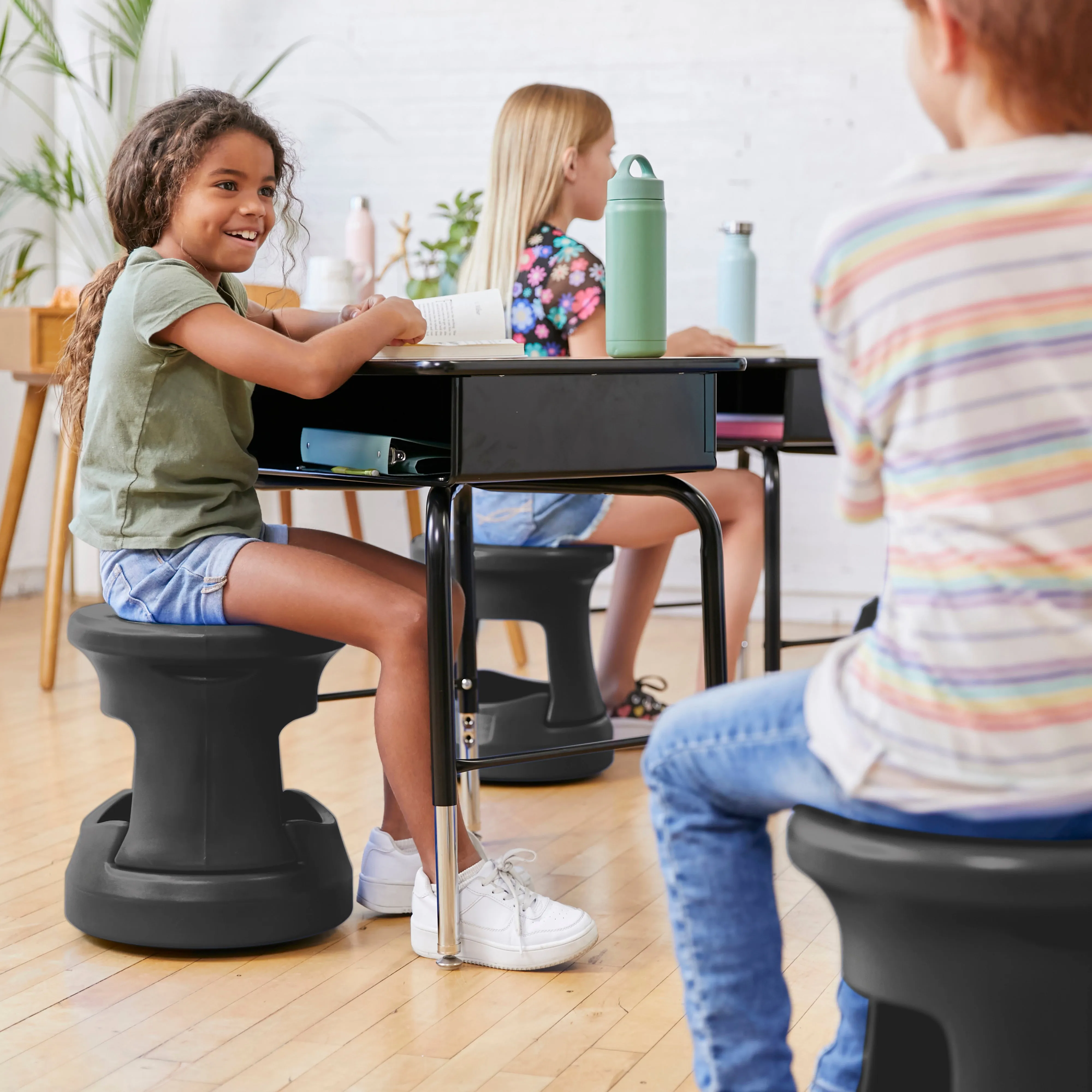 Storage Wobble Stool, Active Learning Chair, Flexible Seating, 15in Seat Height