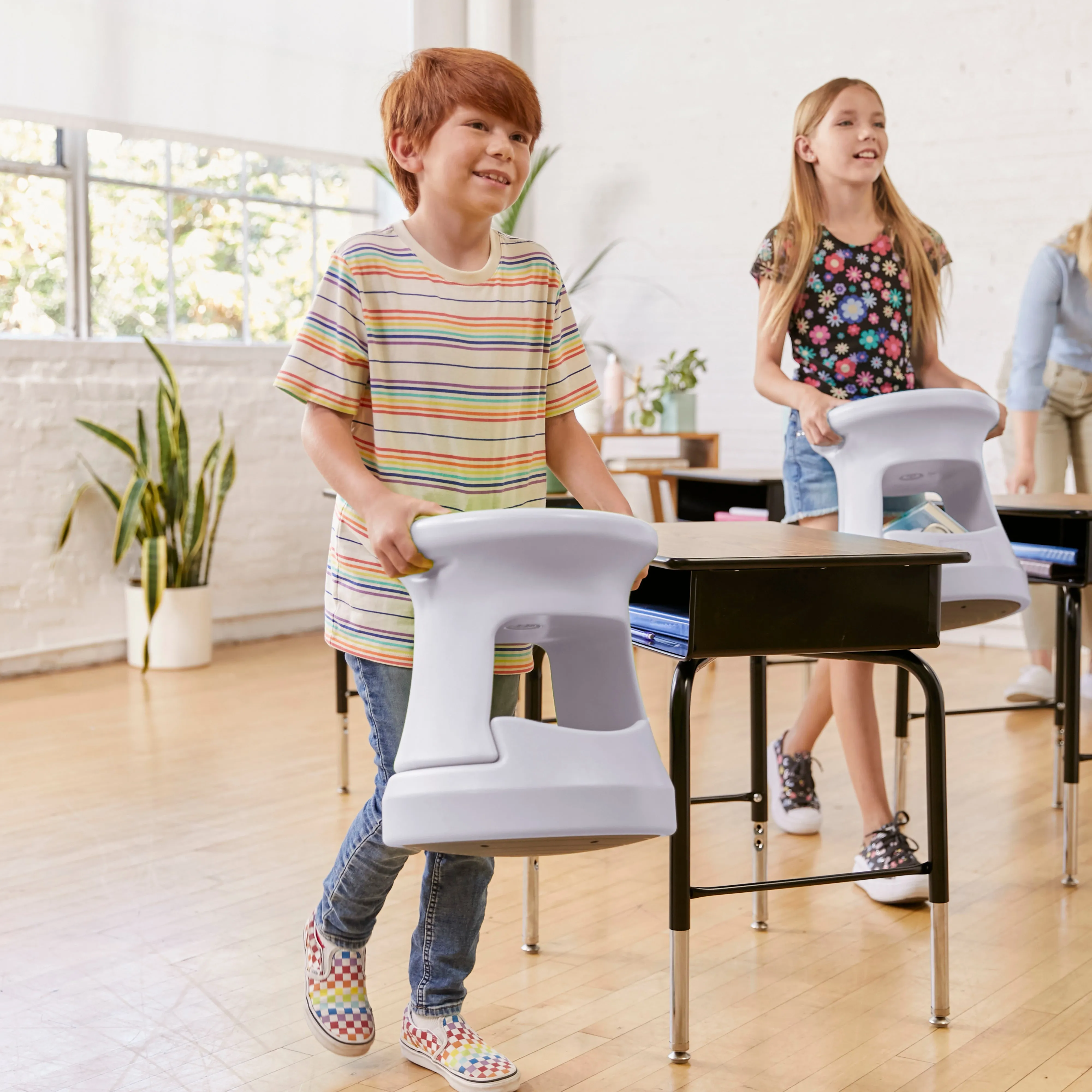 Storage Wobble Stool, Active Learning Chair, Flexible Seating, 15in Seat Height